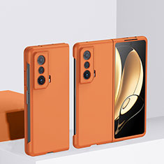 Coque Plastique Mat Protection Integrale 360 Degres Avant et Arriere Etui Housse QH1 pour Huawei Honor Magic Vs Ultimate 5G Orange