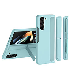 Coque Plastique Mat Protection Integrale 360 Degres Avant et Arriere Etui Housse QH1 pour Samsung Galaxy Z Fold5 5G Pastel Vert