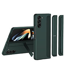 Coque Plastique Mat Protection Integrale 360 Degres Avant et Arriere Etui Housse QH1 pour Samsung Galaxy Z Fold5 5G Vert