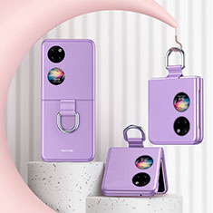 Coque Plastique Mat Protection Integrale 360 Degres Avant et Arriere Etui Housse QH2 pour Huawei P60 Pocket Violet