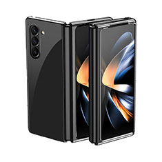 Coque Plastique Mat Protection Integrale 360 Degres Avant et Arriere Etui Housse QH2 pour Samsung Galaxy Z Fold5 5G Noir