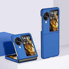 Coque Plastique Mat Protection Integrale 360 Degres Avant et Arriere Etui Housse QH3 pour Oppo Find N3 Flip 5G Bleu
