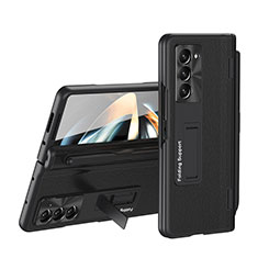 Coque Plastique Mat Protection Integrale 360 Degres Avant et Arriere Etui Housse QH4 pour Samsung Galaxy Z Fold5 5G Noir