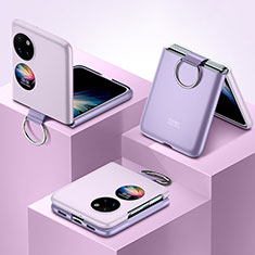 Coque Plastique Mat Protection Integrale 360 Degres Avant et Arriere Etui Housse QK1 pour Huawei Pocket S Violet