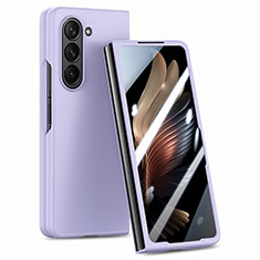 Coque Plastique Mat Protection Integrale 360 Degres Avant et Arriere Etui Housse SD1 pour Samsung Galaxy Z Fold5 5G Violet