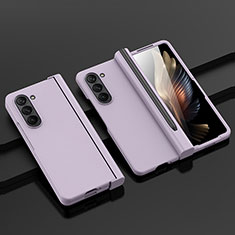 Coque Plastique Mat Protection Integrale 360 Degres Avant et Arriere Etui Housse SD2 pour Samsung Galaxy Z Fold5 5G Violet