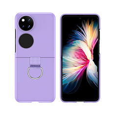 Coque Plastique Mat Protection Integrale 360 Degres Avant et Arriere Etui Housse Z02L pour Huawei P60 Pocket Violet