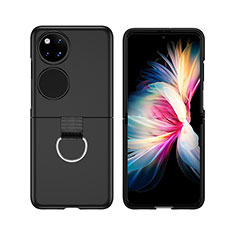 Coque Plastique Mat Protection Integrale 360 Degres Avant et Arriere Etui Housse Z02L pour Huawei Pocket S Noir