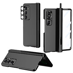 Coque Plastique Mat Protection Integrale 360 Degres Avant et Arriere Etui Housse Z02L pour Samsung Galaxy Z Fold5 5G Noir