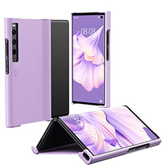 Coque Plastique Mat Protection Integrale 360 Degres Avant et Arriere Etui Housse ZL1 pour Huawei Mate Xs 2 Violet