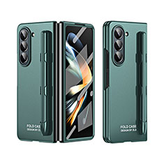 Coque Plastique Mat Protection Integrale 360 Degres Avant et Arriere Etui Housse ZL2 pour Samsung Galaxy Z Fold5 5G Vert