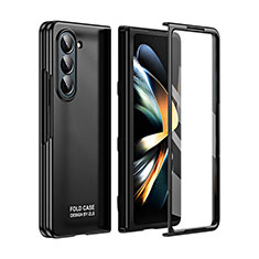 Coque Plastique Mat Protection Integrale 360 Degres Avant et Arriere Etui Housse ZL4 pour Samsung Galaxy Z Fold5 5G Noir