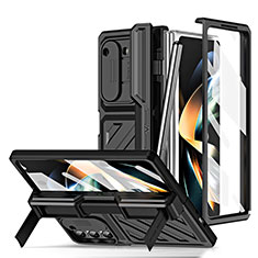 Coque Plastique Mat Protection Integrale 360 Degres Avant et Arriere Etui Housse ZL5 pour Samsung Galaxy Z Fold5 5G Noir