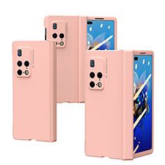 Coque Plastique Mat Protection Integrale 360 Degres Avant et Arriere Etui Housse ZL6 pour Huawei Mate X2 Rose