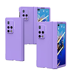 Coque Plastique Mat Protection Integrale 360 Degres Avant et Arriere Etui Housse ZL6 pour Huawei Mate X2 Violet