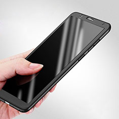 Coque Plastique Mat Protection Integrale 360 Degres Avant et Arriere pour Huawei Honor Play 7X Noir