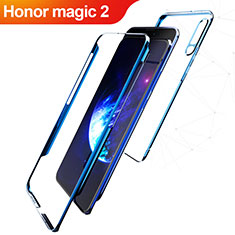 Coque Plastique Mat Protection Integrale 360 Degres Avant et Arriere Q01 pour Huawei Honor Magic 2 Bleu