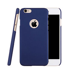 Coque Plastique Rigide avec Trou Mat pour Apple iPhone 6 Plus Bleu