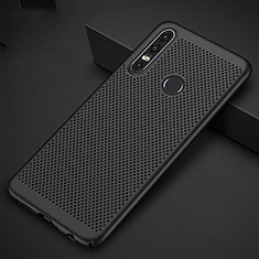 Coque Plastique Rigide Etui Housse Mailles Filet P01 pour Huawei P30 Lite Noir