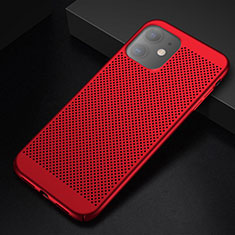 Coque Plastique Rigide Etui Housse Mailles Filet pour Apple iPhone 11 Rouge