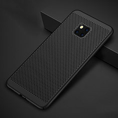 Coque Plastique Rigide Etui Housse Mailles Filet pour Huawei Mate 20 Pro Noir