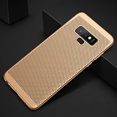 Coque Plastique Rigide Etui Housse Mailles Filet pour Samsung Galaxy Note 9 Or