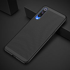 Coque Plastique Rigide Etui Housse Mailles Filet pour Xiaomi Mi 9 Noir