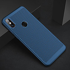 Coque Plastique Rigide Etui Housse Mailles Filet pour Xiaomi Mi A2 Lite Bleu