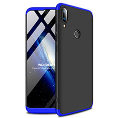 Coque Plastique Rigide Etui Housse Mat A01 pour Huawei Enjoy 9 Plus Bleu et Noir