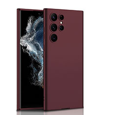 Coque Plastique Rigide Etui Housse Mat AC1 pour Samsung Galaxy S23 Ultra 5G Rouge