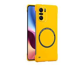 Coque Plastique Rigide Etui Housse Mat avec Mag-Safe Magnetic Magnetique pour Xiaomi Redmi K40 5G Jaune