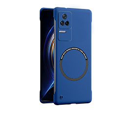 Coque Plastique Rigide Etui Housse Mat avec Mag-Safe Magnetic Magnetique pour Xiaomi Redmi K50 5G Bleu