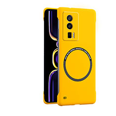 Coque Plastique Rigide Etui Housse Mat avec Mag-Safe Magnetic Magnetique pour Xiaomi Redmi K60 5G Jaune