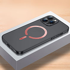 Coque Plastique Rigide Etui Housse Mat avec Mag-Safe Magnetic Magnetique QC1 pour Apple iPhone 15 Pro Max Noir