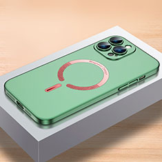Coque Plastique Rigide Etui Housse Mat avec Mag-Safe Magnetic Magnetique QC1 pour Apple iPhone 15 Pro Max Vert