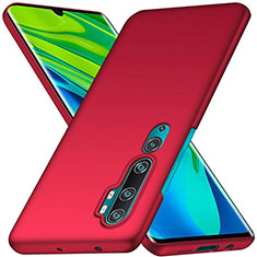 Coque Plastique Rigide Etui Housse Mat D01 pour Xiaomi Mi Note 10 Pro Rouge