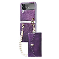 Coque Plastique Rigide Etui Housse Mat H06 pour Samsung Galaxy Z Flip4 5G Violet