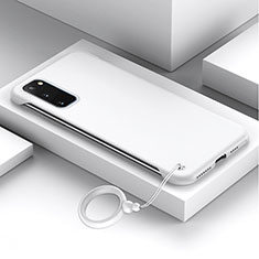 Coque Plastique Rigide Etui Housse Mat JS1 pour Samsung Galaxy S20 Blanc