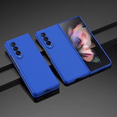 Coque Plastique Rigide Etui Housse Mat L05 pour Samsung Galaxy Z Fold3 5G Bleu