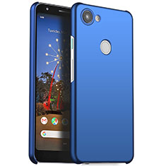 Coque Plastique Rigide Etui Housse Mat M01 pour Google Pixel 3a Bleu