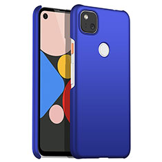 Coque Plastique Rigide Etui Housse Mat M01 pour Google Pixel 4a Bleu