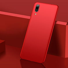 Coque Plastique Rigide Etui Housse Mat M01 pour Huawei Y7 Pro (2019) Rouge