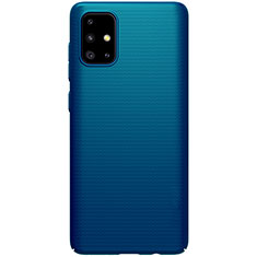 Coque Plastique Rigide Etui Housse Mat M01 pour Samsung Galaxy A71 5G Bleu