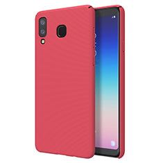 Coque Plastique Rigide Etui Housse Mat M01 pour Samsung Galaxy A8 Star Rouge