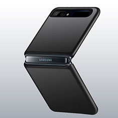 Coque Plastique Rigide Etui Housse Mat M01 pour Samsung Galaxy Z Flip Noir