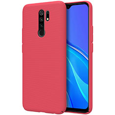 Coque Plastique Rigide Etui Housse Mat M01 pour Xiaomi Redmi 9 Prime India Rouge