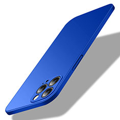 Coque Plastique Rigide Etui Housse Mat M02 pour Apple iPhone 13 Pro Max Bleu
