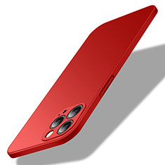 Coque Plastique Rigide Etui Housse Mat M02 pour Apple iPhone 13 Pro Max Rouge