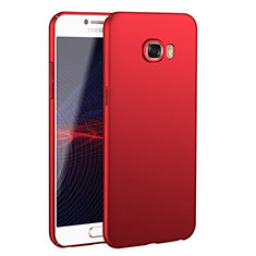 Coque Plastique Rigide Etui Housse Mat M02 pour Samsung Galaxy C5 SM-C5000 Rouge