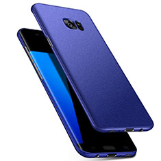 Coque Plastique Rigide Etui Housse Mat M02 pour Samsung Galaxy S7 Edge G935F Bleu